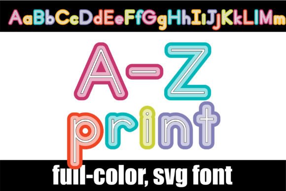 A-z Print: A Full-Color Font for Modern Branding