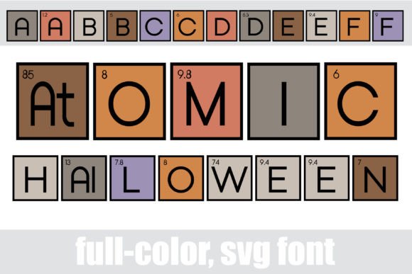 Atomic Halloween: A Full-Color Font for Seasonal Branding