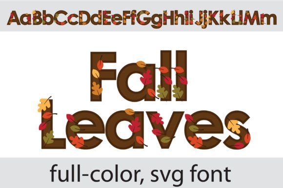 Autumn in Every Letter: The Fall Leaves Font for Designers