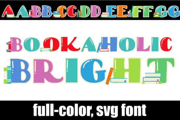 Bookaholic Bright: A Colorful Font for Creative Projects