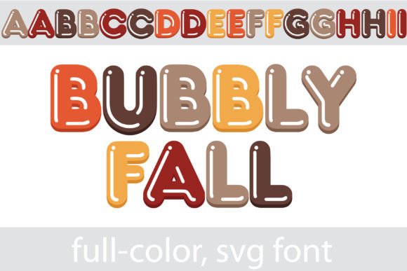 Bubbly Fall: The Playful Autumn Display Font