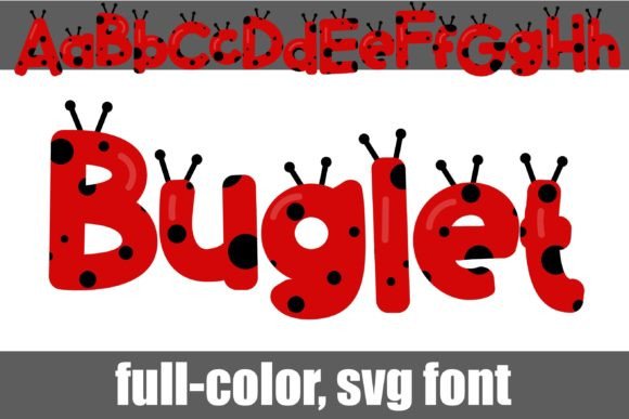 Buglet: The Playful Full-Color Font for Joyful Branding