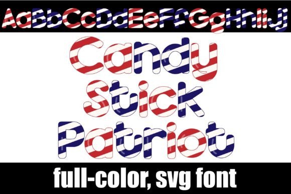 Candy Stick Patriot: A Striped Typeface for Bold Branding