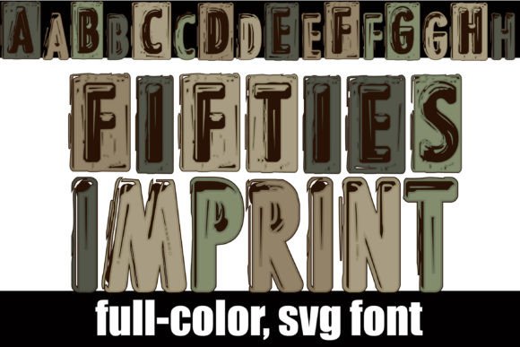 Fifties Imprint: A Vintage Font with Modern Punch