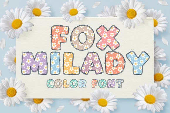 Fox Milady: A Color Display Font That Brings Joy to Your Designs
