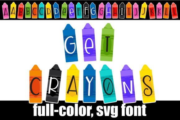 Get Crayons: A Playful SVG Font for Creative Projects
