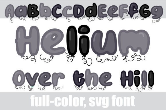 Helium - over the Hill: A Playful Premium Font for Bold Designs