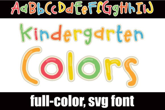 Kindergarten Colors: A Playful Font for Modern Designs