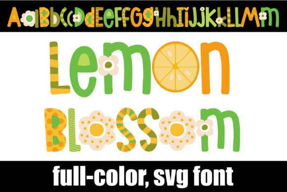 Lemon Blossom: A Fresh Take on Colorful Typography