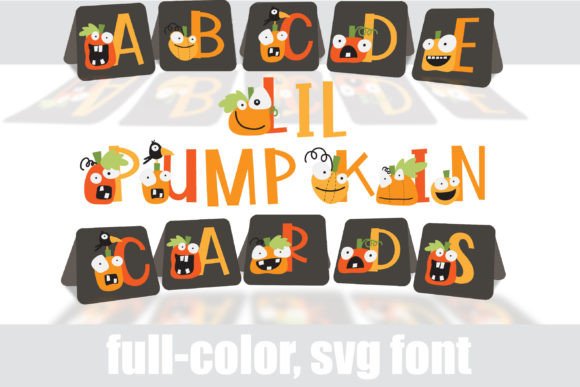 Lil' Pumpkin Cards: A Playful Display Font for Autumn Designs