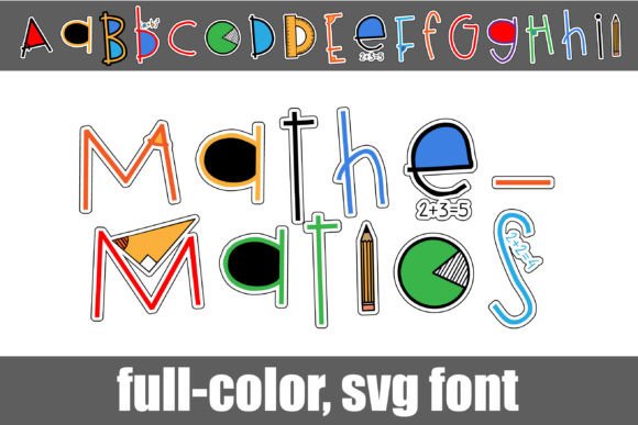 Mathematics: A Playful SVG Font for Creative Projects