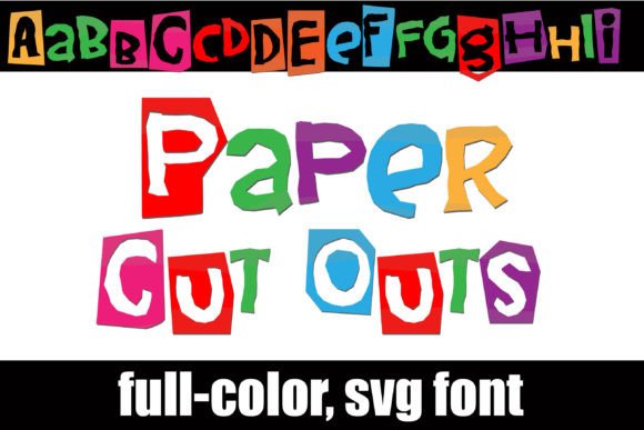 Paper Cut Outs: A Playful Color Font for Bold Designs