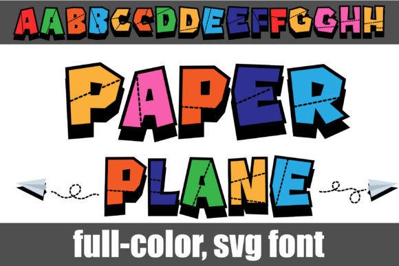 Paper Plane: A Playful Color Font for Bold Designs