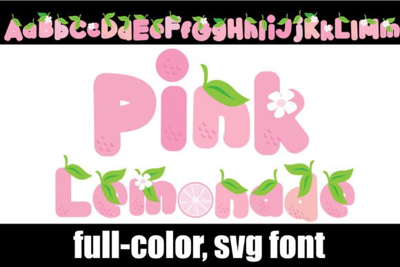 Pink Lemonade: A Burst of Colorful Typography