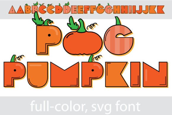 Pog Pumpkin: A Playful SVG Font for Bold Creators