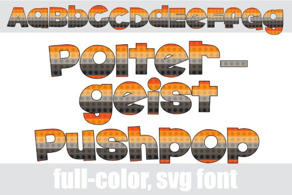 Poltergeist Pushpop: A Playful Halloween Display Font