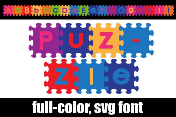 Puzzle: A Playful SVG Font for Vibrant, Modern Designs