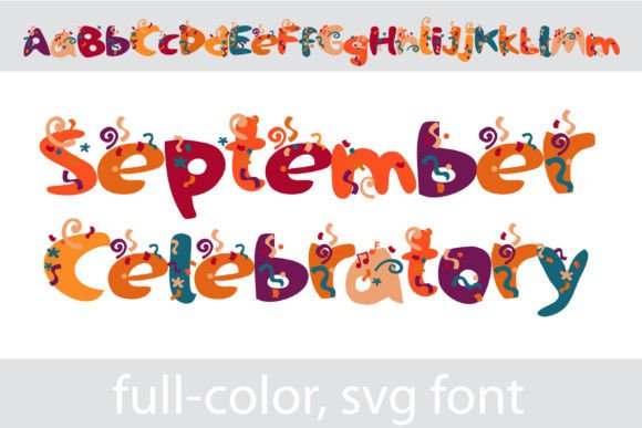 September Celebratory: The Confetti-Drenched Font for Autumn Designs