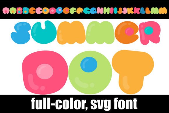 Summer Dot: A Playful Full-Color Font for Vibrant Designs