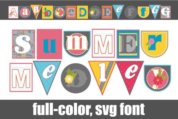Summer Medley: A Colorful Typeface for Vibrant Designs